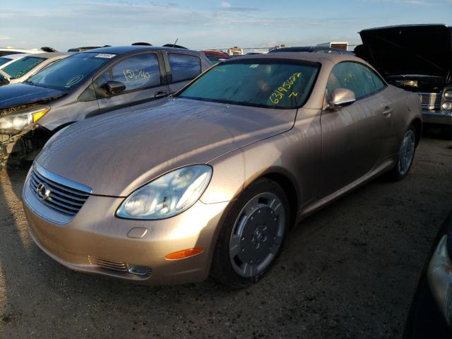 JTHFN48Y220013136 - 2002 LEXUS SC 430 BEIGE photo 2