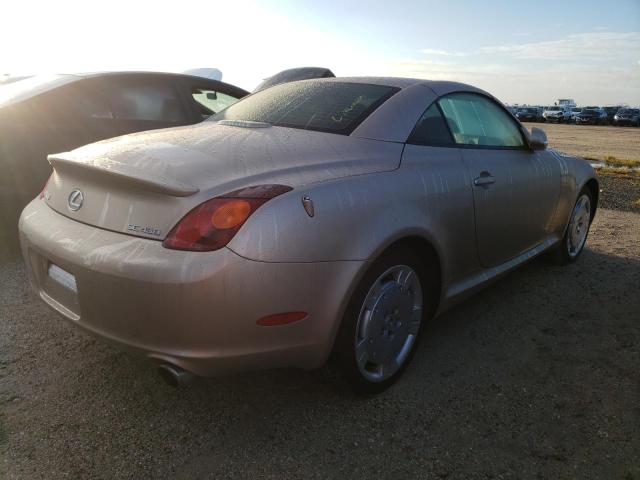 JTHFN48Y220013136 - 2002 LEXUS SC 430 BEIGE photo 4