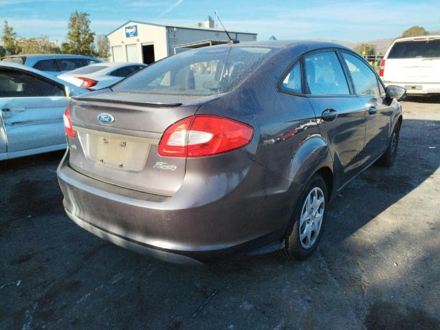 3FADP4BJ8CM162007 - 2012 FORD FIESTA SE GRAY photo 4