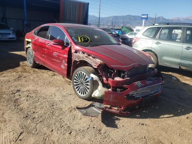 3FA6P0SU9HR379782 - 2017 FORD FUSION TIT RED photo 1