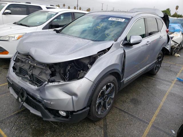 7FARW1H91HE040121 - 2017 HONDA CR-V TOURI SILVER photo 2