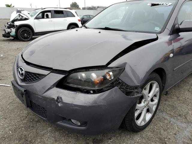 JM1BK32G891232450 - 2009 MAZDA 3 I GRAY photo 9