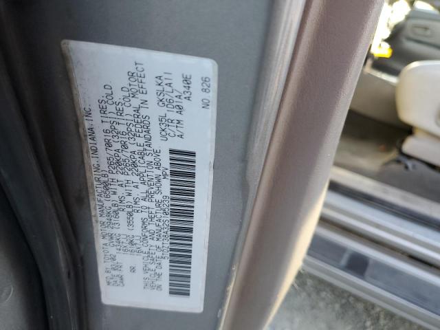 5TDZT38A32S105239 - 2002 TOYOTA SEQUOIA LI SILVER photo 10