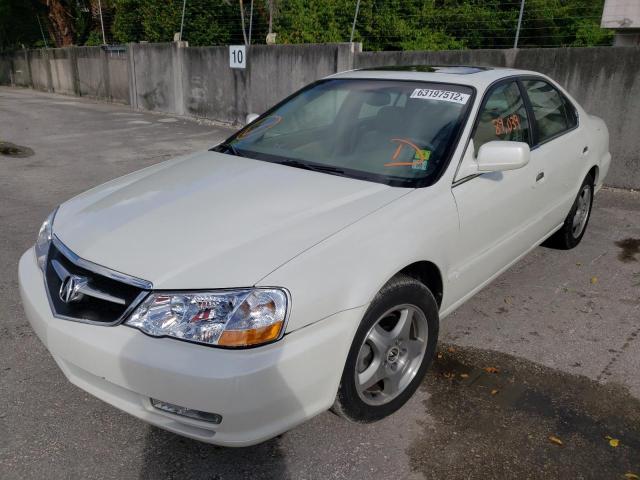 19UUA56623A011833 - 2003 ACURA 3.2TL WHITE photo 2