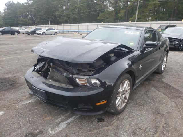 1ZVBP8AM7C5277236 - 2012 FORD MUSTANG BLACK photo 2