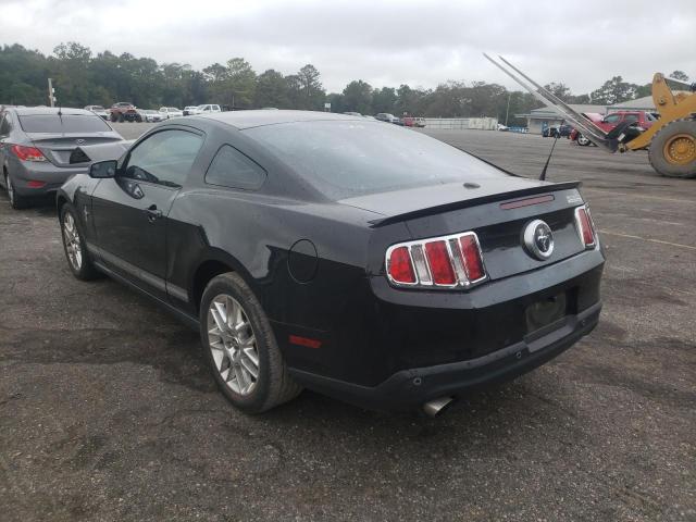 1ZVBP8AM7C5277236 - 2012 FORD MUSTANG BLACK photo 3