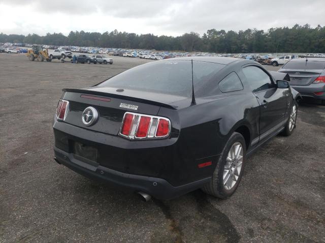 1ZVBP8AM7C5277236 - 2012 FORD MUSTANG BLACK photo 4