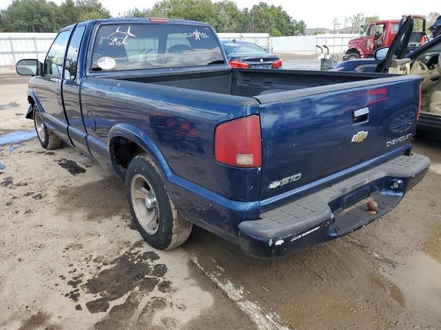 1GCCS19XXX8166955 - 1999 CHEVROLET S TRUCK S1 BLUE photo 3