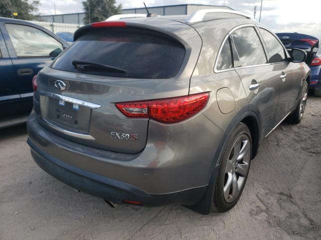 JN8BS1MW0AM830600 - 2010 INFINITI FX50 GRAY photo 4