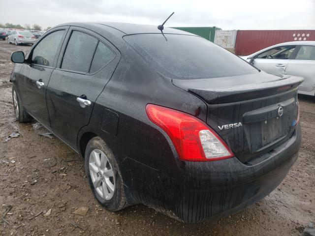 3N1CN7AP0EL834740 - 2014 NISSAN VERSA S BLACK photo 3