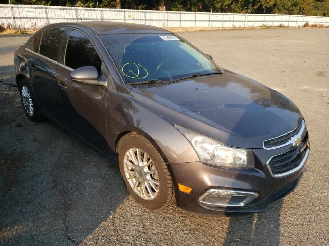 1G1P75SZ7F7153700 - 2015 CHEVROLET CRUZE GRAY photo 1