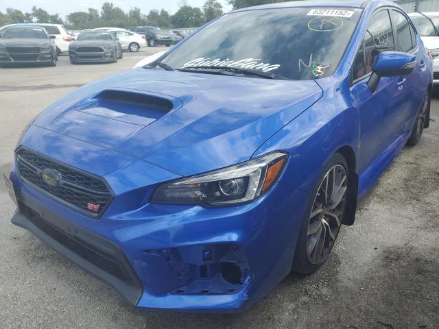 JF1VA2T68M9804830 - 2021 SUBARU WRX STI LI BLUE photo 2