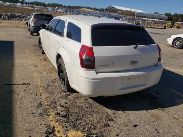 2D4GV47218H134816 - 2008 DODGE MAGNUM WHITE photo 3