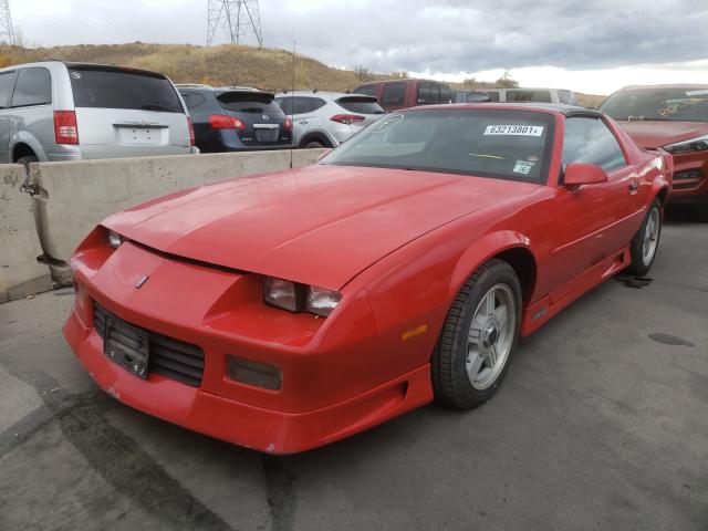 1G1FP23E8ML152324 - 1991 CHEVROLET CAMARO RS RED photo 2