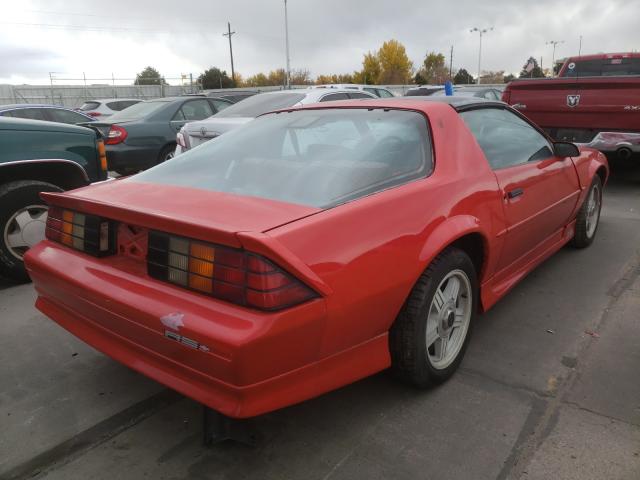 1G1FP23E8ML152324 - 1991 CHEVROLET CAMARO RS RED photo 4