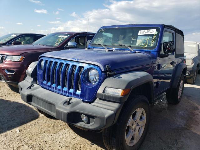 1C4GJXAN2JW289976 - 2018 JEEP WRANGLER S BLUE photo 2
