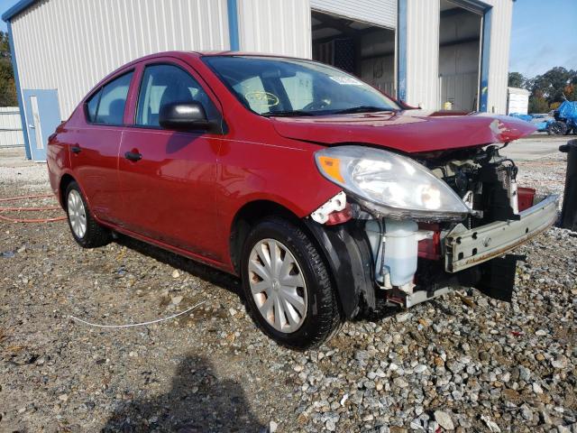 3N1CN7AP4EL854764 - 2014 NISSAN VERSA RED photo 1