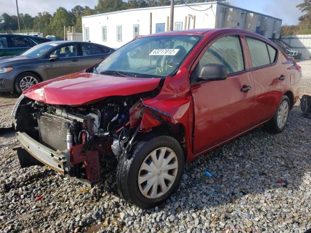 3N1CN7AP4EL854764 - 2014 NISSAN VERSA RED photo 2