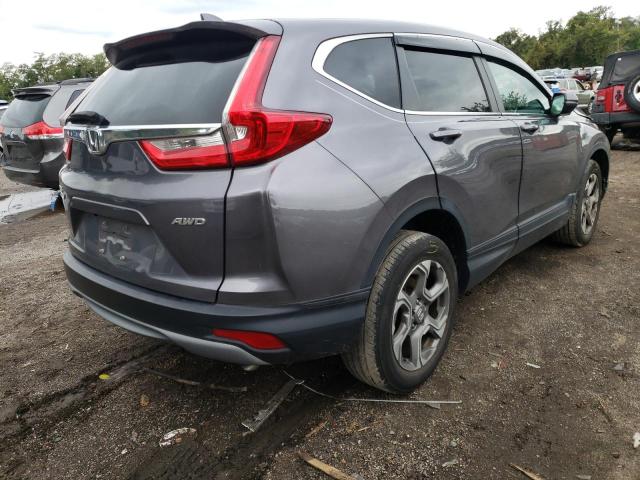 7FARW2H86JE057502 - 2018 HONDA CR-V EXL GRAY photo 4