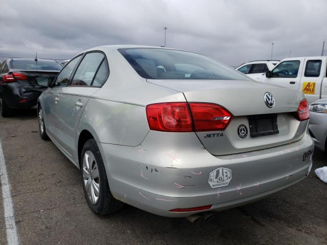 3VW2K7AJ2BM397890 - 2011 VOLKSWAGEN JETTA BASE SILVER photo 3