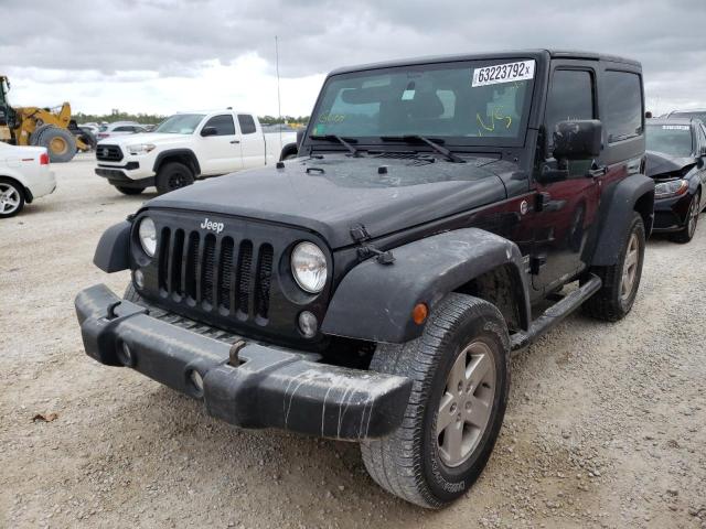 1C4AJWAG0FL759075 - 2015 JEEP WRANGLER S BLACK photo 2