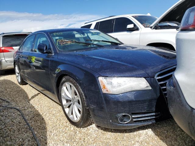 WAURMAFD9EN001215 - 2014 AUDI A8 L TDI Q BLUE photo 1