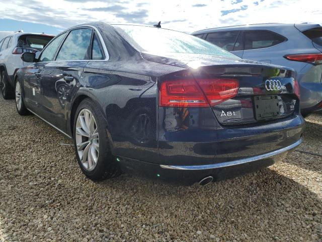 WAURMAFD9EN001215 - 2014 AUDI A8 L TDI Q BLUE photo 3