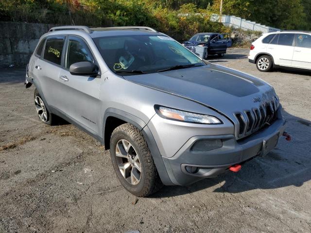 1C4PJMBS3EW158872 - 2014 JEEP CHEROKEE T GRAY photo 1