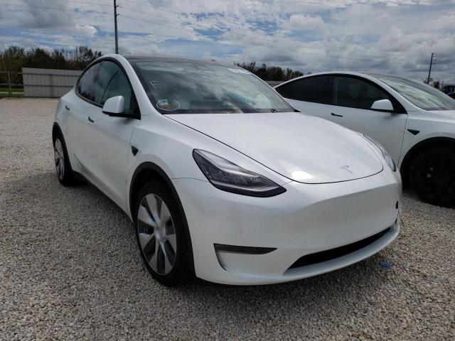 5YJYGDEE9MF069223 - 2021 TESLA MODEL Y WHITE photo 1