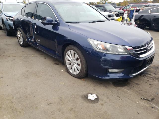 1HGCR3F86DA004752 - 2013 HONDA ACCORD EXL BLUE photo 1