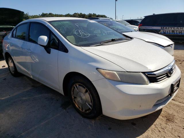 2HGFB2F65CH548833 - 2012 HONDA CIVIC HF WHITE photo 1