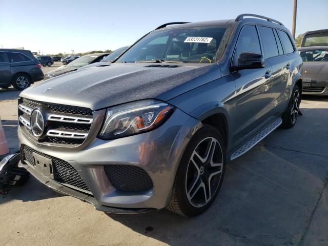 4JGDF7DE8JB003051 - 2018 MERCEDES-BENZ GLS 550 4M GRAY photo 2