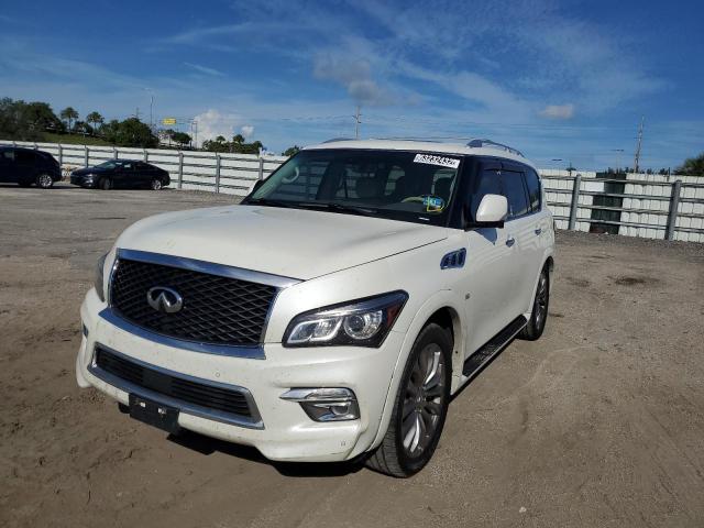 JN8AZ2NC4F9371017 - 2015 INFINITI QX80 WHITE photo 2