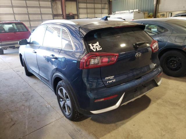 KNDCC3LC9H5050650 - 2017 KIA NIRO EX BLUE photo 3