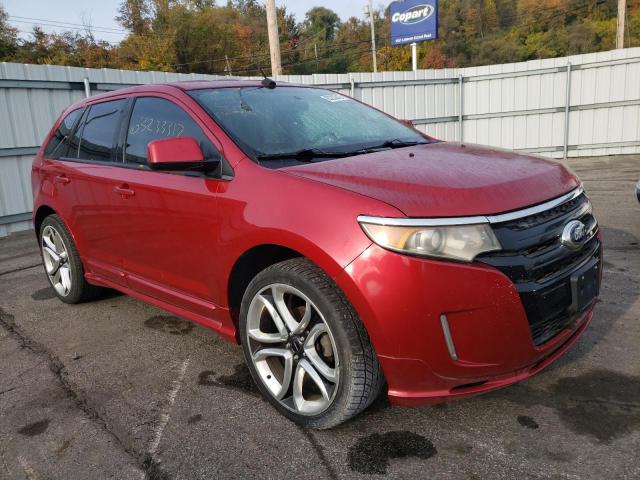 2FMDK4AK9BBA03785 - 2011 FORD EDGE SPORT RED photo 1