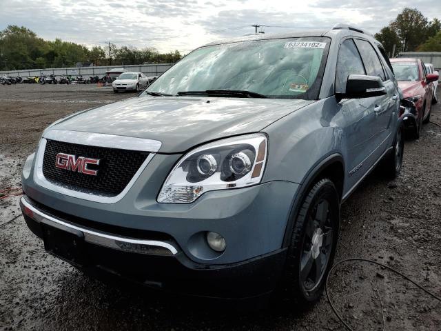 1GKEV33758J268652 - 2008 GMC ACADIA SLT BLUE photo 2