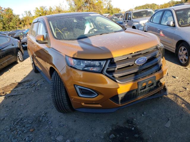 2FMTK4AP8FBB89641 - 2015 FORD EDGE SPORT ORANGE photo 1