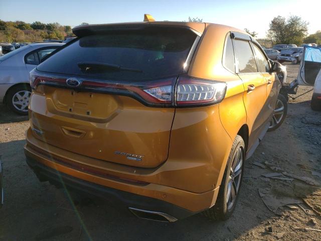 2FMTK4AP8FBB89641 - 2015 FORD EDGE SPORT ORANGE photo 4