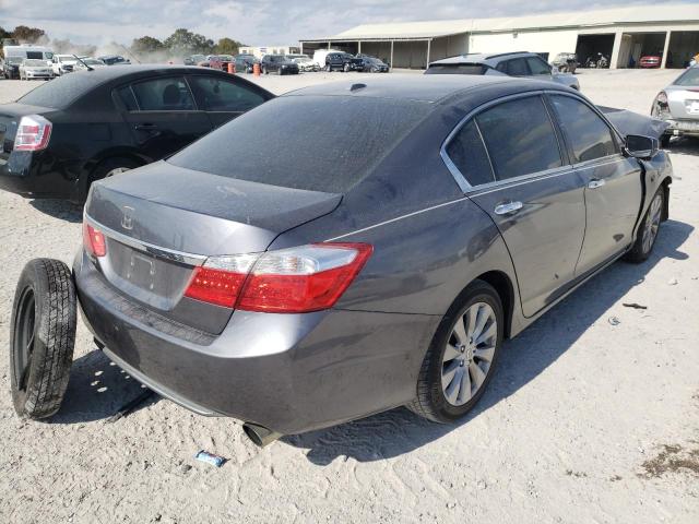 1HGCR2F84EA193865 - 2014 HONDA ACCORD EXL GRAY photo 4