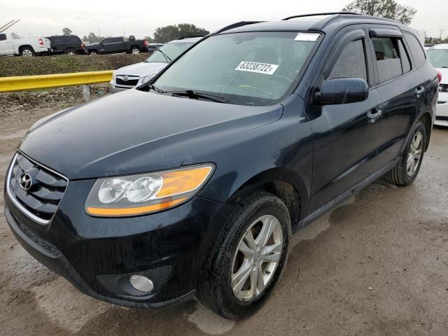 5XYZKDAG6BG060981 - 2011 HYUNDAI SANTA FE L BLUE photo 2