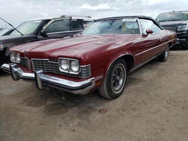 2P67W3P324577 - 1973 PONTIAC UK BURGUNDY photo 2