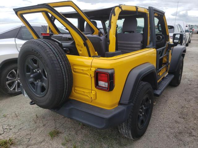 1C4GJXAN4MW574991 - 2021 JEEP WRANGLER S Sarı foto 4