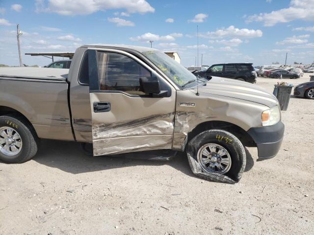 1FTRF12245NC00349 - 2005 FORD F150 BEIGE photo 9