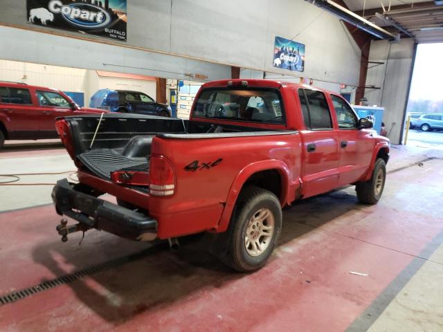 1D7HG38K24S680215 - 2004 DODGE DAKOTA QUA RED photo 4