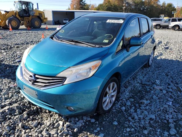 3N1CE2CP3EL364204 - 2014 NISSAN VERSA NOTE BLUE photo 2