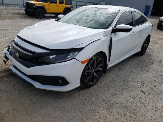 2HGFC2F83LH582624 - 2020 HONDA CIVIC SPOR WHITE photo 2