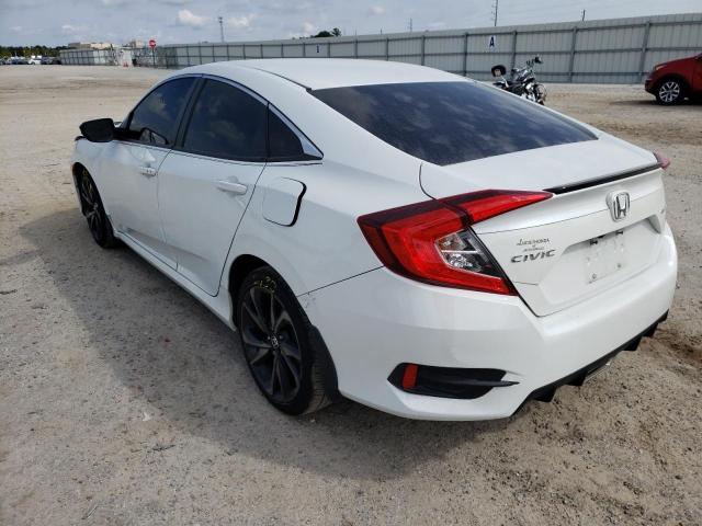 2HGFC2F83LH582624 - 2020 HONDA CIVIC SPOR WHITE photo 3