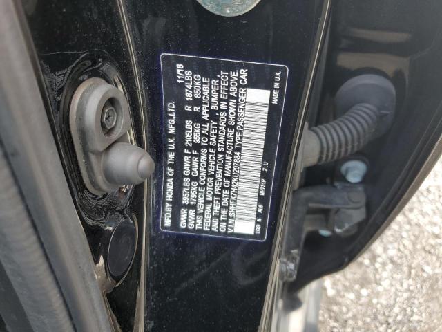 SHHFK7H42KU207884 - 2019 HONDA CIVIC SPOR BLACK photo 10