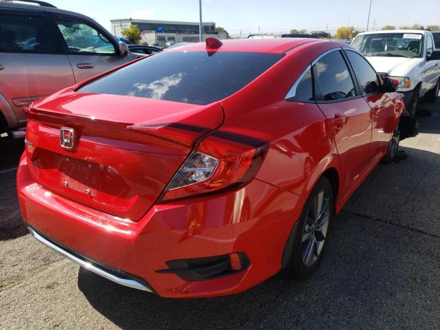 2HGFC1F79KH650523 - 2019 HONDA CIVIC EXL Қызыл фото 4