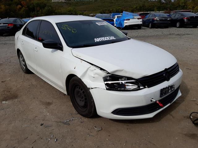 3VW1K7AJXEM274290 - 2014 VOLKSWAGEN JETTA BASE WHITE photo 1